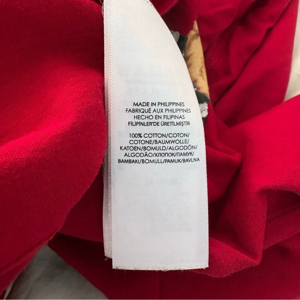 Vintage Polo Ralph Lauren Polo Alpine Ski Bear Y2K Red Long Sleeve Hood - Picture 11 of 12